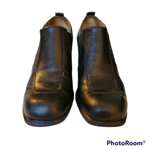 Vintage Cougar Leather Chunky Heel Shoe - Picture 2 of 7